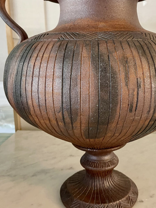 BRONZE-TONED URN